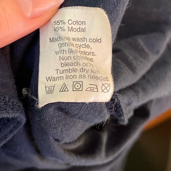 J. Crew Navy Scoop Neck Tank Top Casual Lightweight Flowy Breathable Solid Blue - Picture 5 of 7